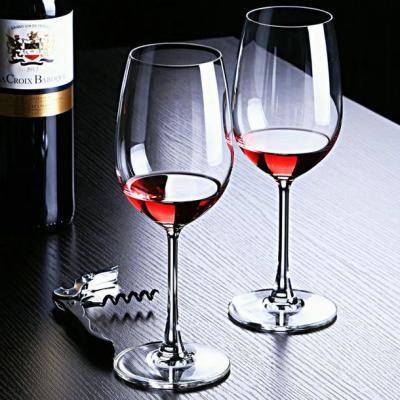 Glass wide mouth wine glass